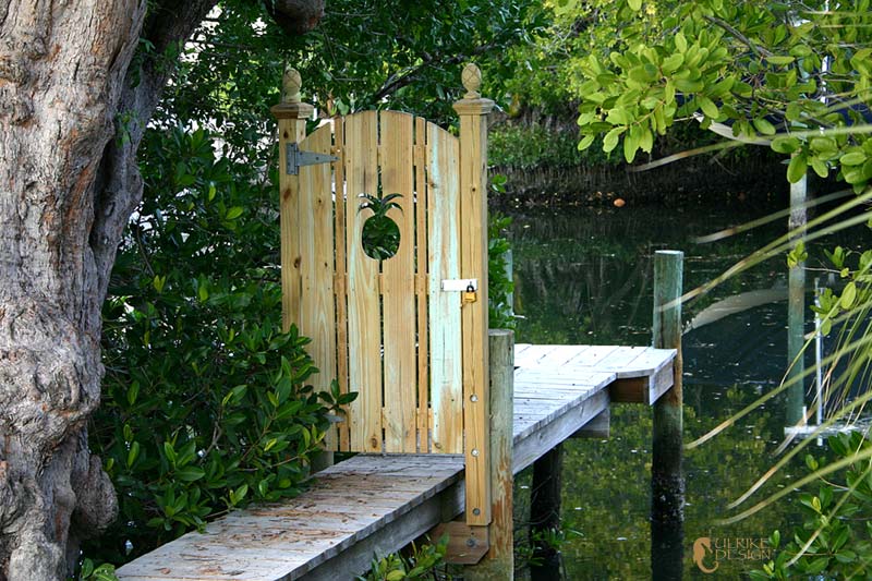 A hidden dock in the mangroves.